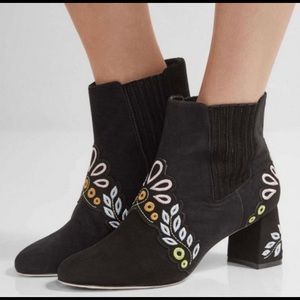 Sophia Webster Embroidered Liliana Suede Boho Boot